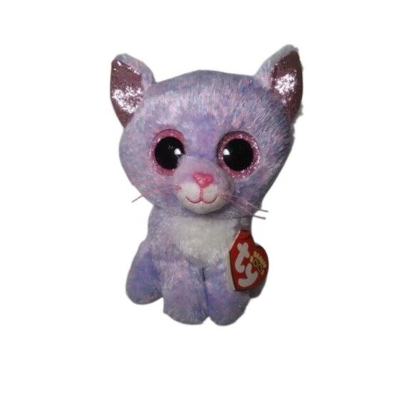 2021 Ty Silk TY Beanie Boos "CASSIDY" Kitty Cat Plush/Stuffed Animal w/Tags - Picture 1 of 11